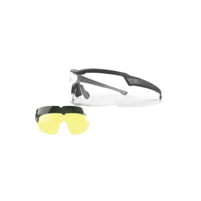 Óculos balísticos Rolling Thunder (kit 3 lentes Incolor/Fumado/Amarelo) - Preto - Edge Tactical