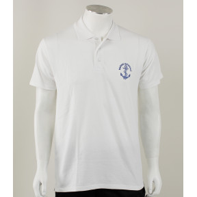 Polo a maniche corte serigrafata Marine Nationale (Blu Marina) - Bianco - OPEX