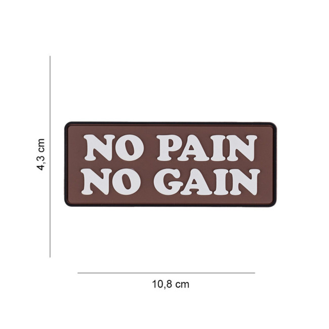 Patch 3D PVC No pain No Gain - 101 Inc