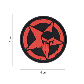 3D PVC Patch Punisher Allied Star rot - 101 Inc
