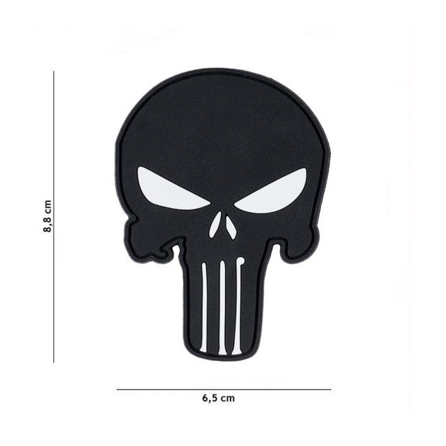 Patch 3D PVC Punisher noir - 101 Inc