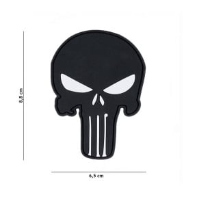 Parche 3D PVC Punisher negro - 101 Inc
