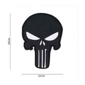 Patch 3D PVC Punisher noir - 101 Inc
