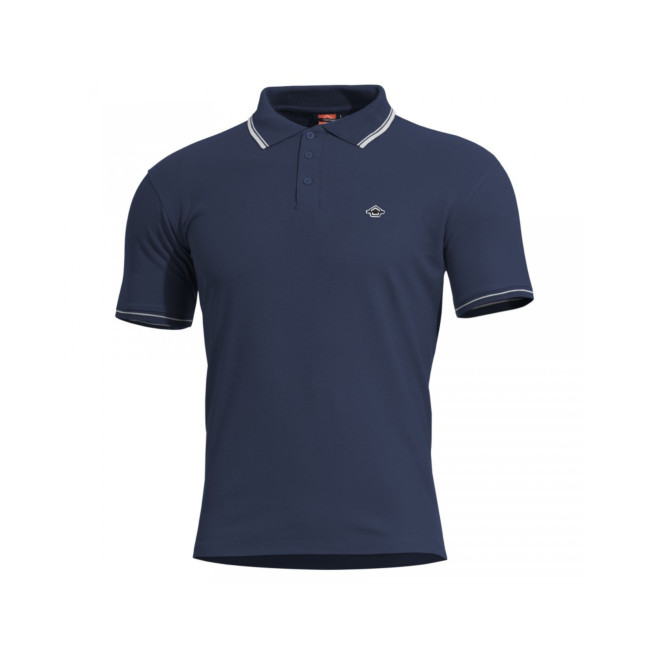 Polo Aniketos z lamówkami - Granatowy - Pentagon