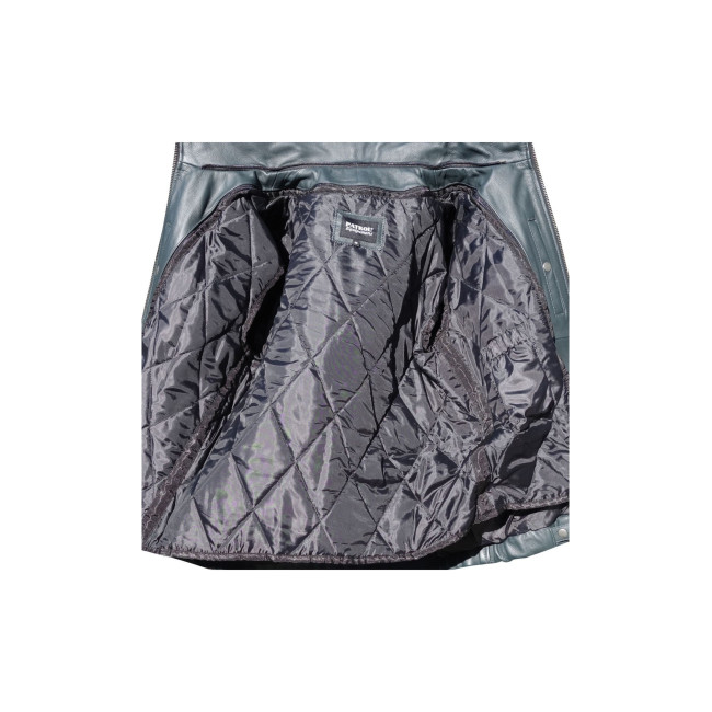 Blouson Cuir Pilote Bleu - Patrol Equipement