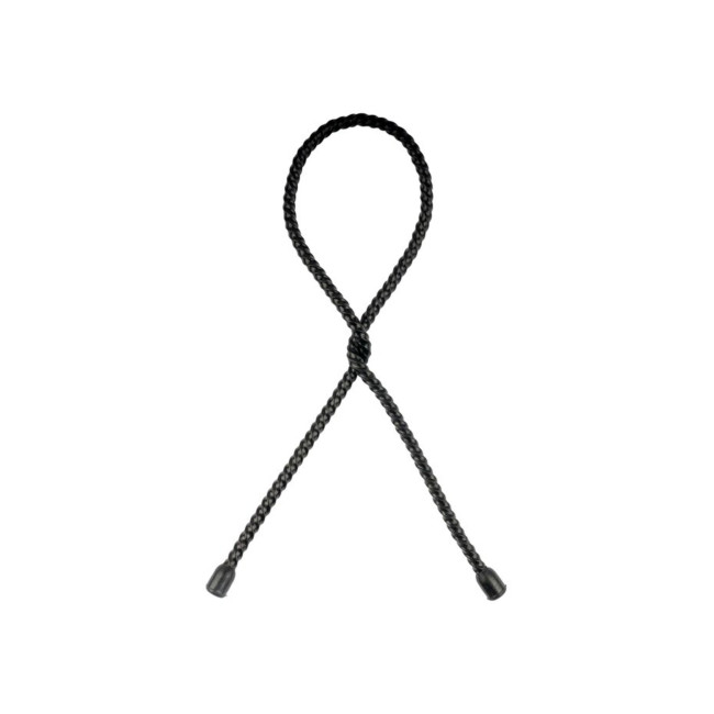 Set di 2 fascette attorcigliate in silicone 60,9cm - Nero - Highlander Outdoor