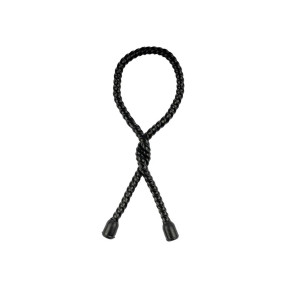 Lote de 2 atilhos torcidos em silicone 30,4cm - Preto - Highlander Outdoor