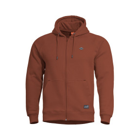Bluza z kapturem Phaeton z zamkiem - Bordowy - Pentagon