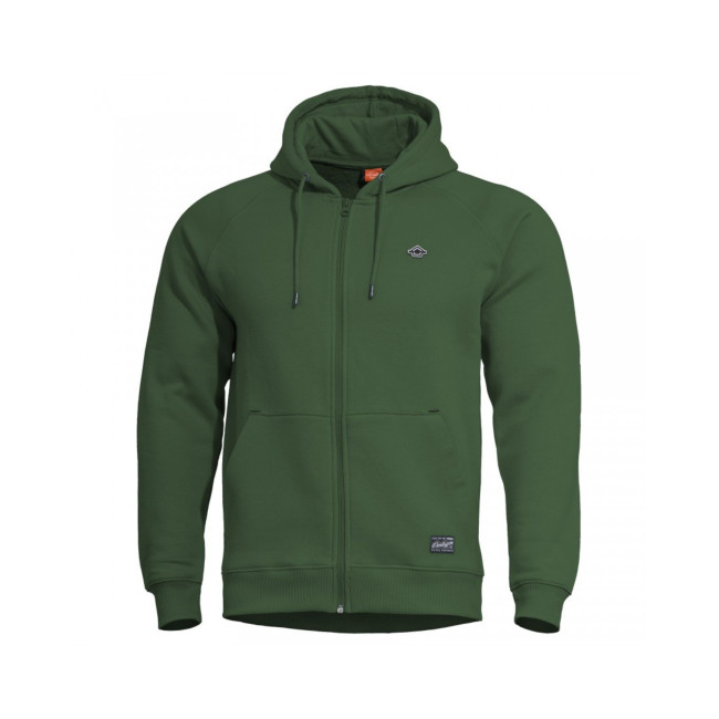 Sweat à capuche Phaeton avec zip - Vert Springbok - Pentagon