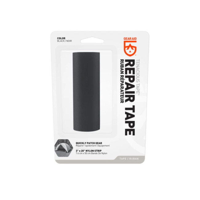 Tenacious Nylon-Reparaturband (70D° 7.6cm x 50cm) - Schwarz - Gear Aid