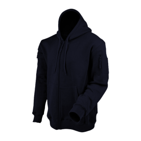 Sweat à capuche zip marine - Ares