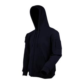 Sweat à capuche zip marine - Ares