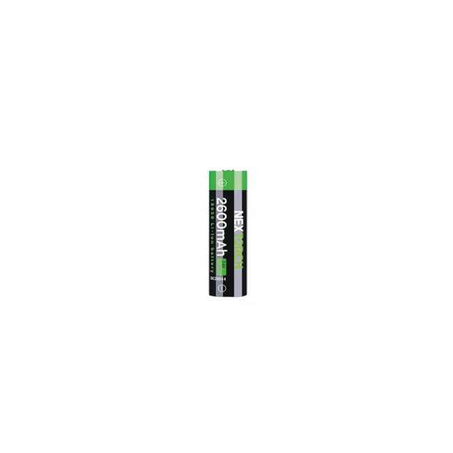 Batterie rechargeable DC20044 (18 650 Li-on, 3,6V, 2 600 mAh) avec port USB type-C - Nextorch