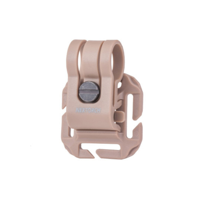 Befestigungssystem für taktischen Helm und Molle-Schlaufen für Glo-Toob Lampe - Tan - Nextorch