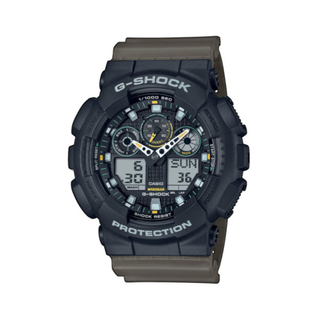 Reloj G-Shock GA-100TU - Negro/Verde Oliva - Casio