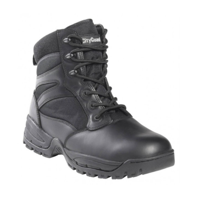Botas de intervención Megatech Evo 6" con cremallera simple - Negro - CityGuard