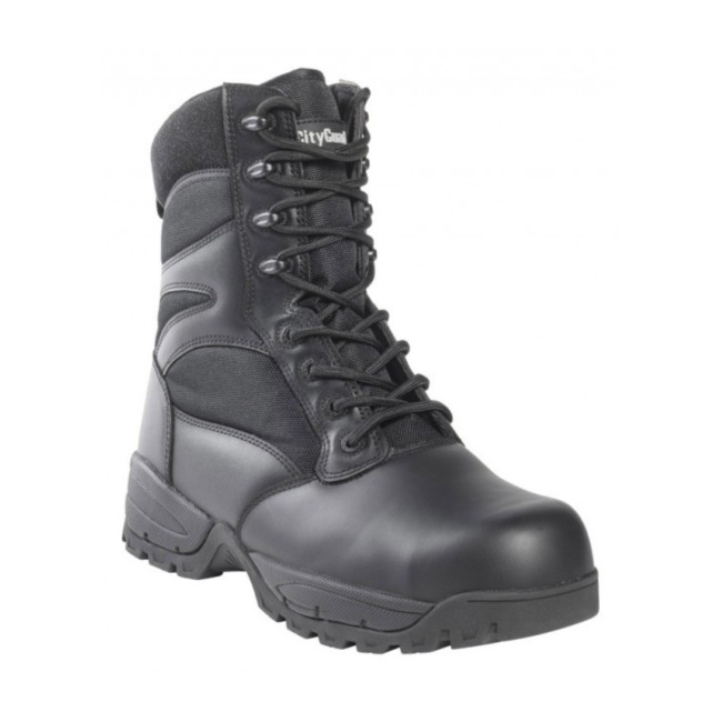Stivali con puntale Megatech Evo zip singola - Nero - CityGuard