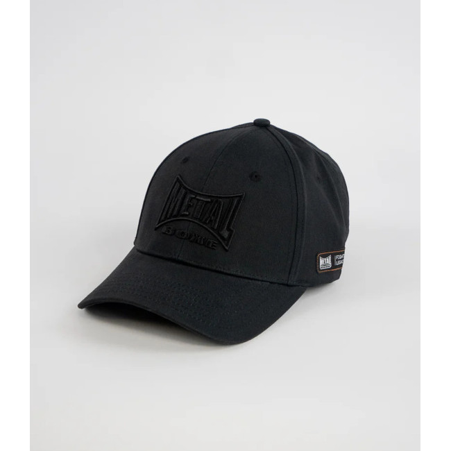 CASQUETTE BRODERIE LOGO NOIR - METAL BOXE CASQUETTE BRODERIE LOGO NOIR - METAL BOXE