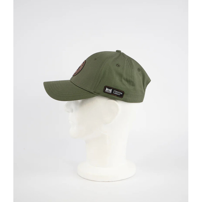 Kappe mit Leder-Patch Khaki - Metal Boxe