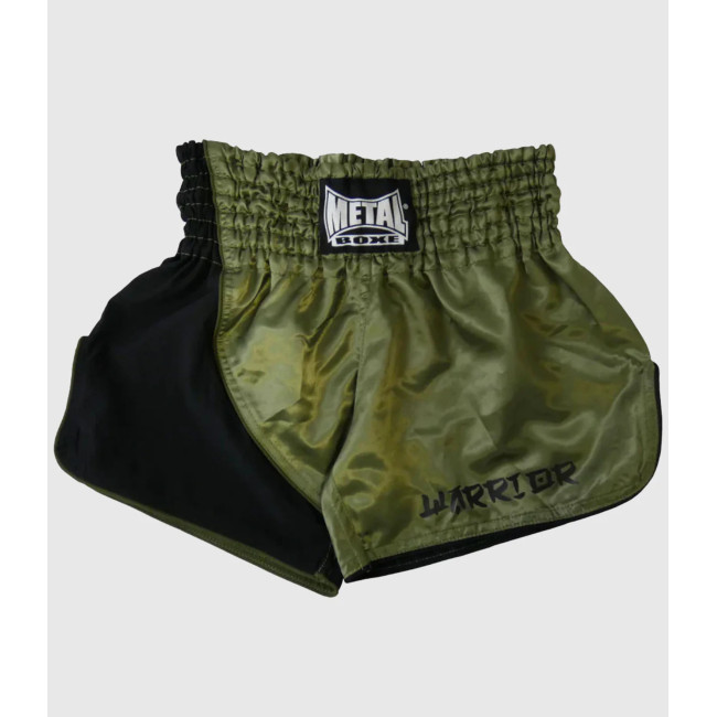 Kick-Shorts Warrior Schwarz/Khaki - Metal Boxe