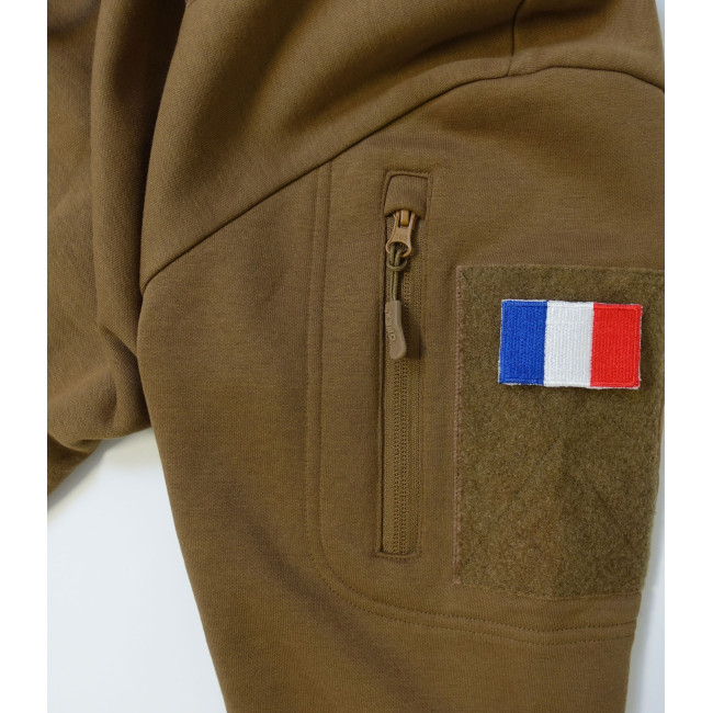 Sudadera militar Spider con cremallera y velcro - Coyote - OPEX