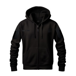 Sweat militaire SPIDER noir avec zip - Patrol Equipement