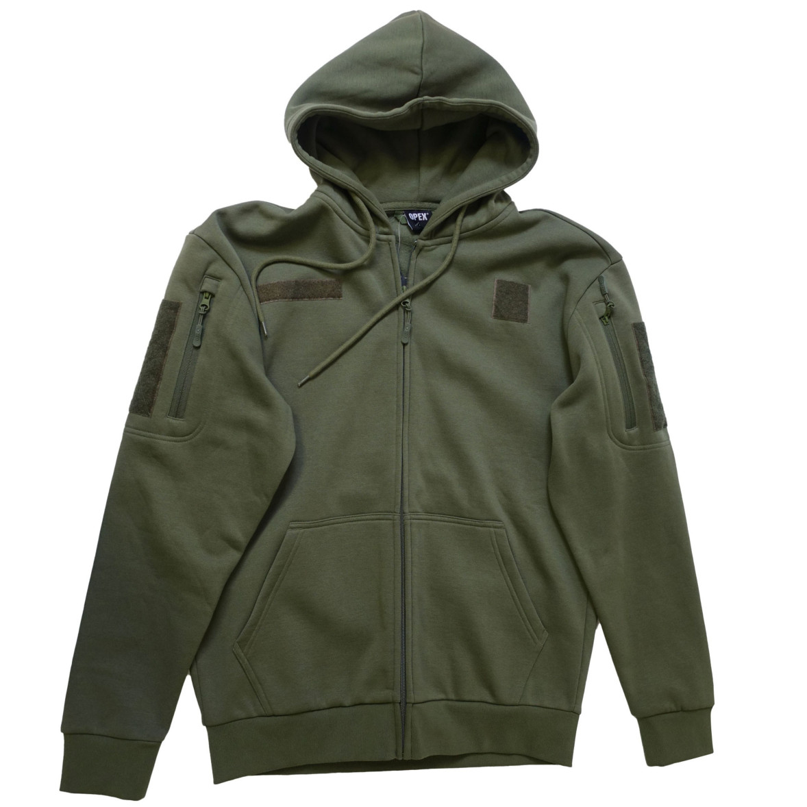 Felpa militare SPIDER verde con zip Patrol Equipement
