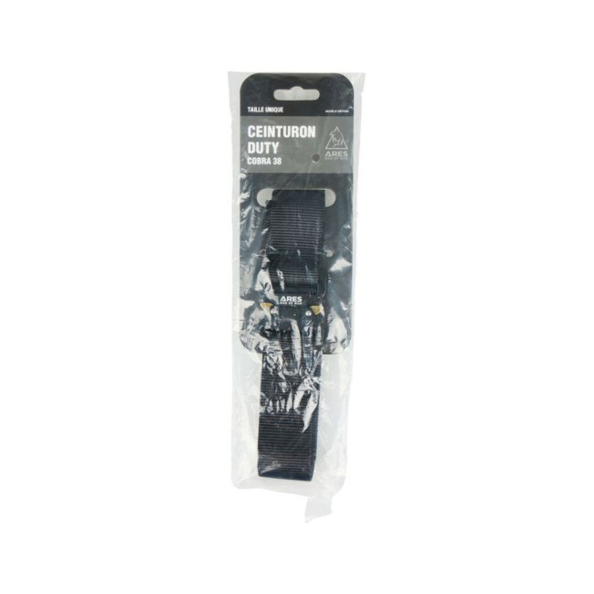 Cinto Duty preto 38mm fivela Cobra - Ares