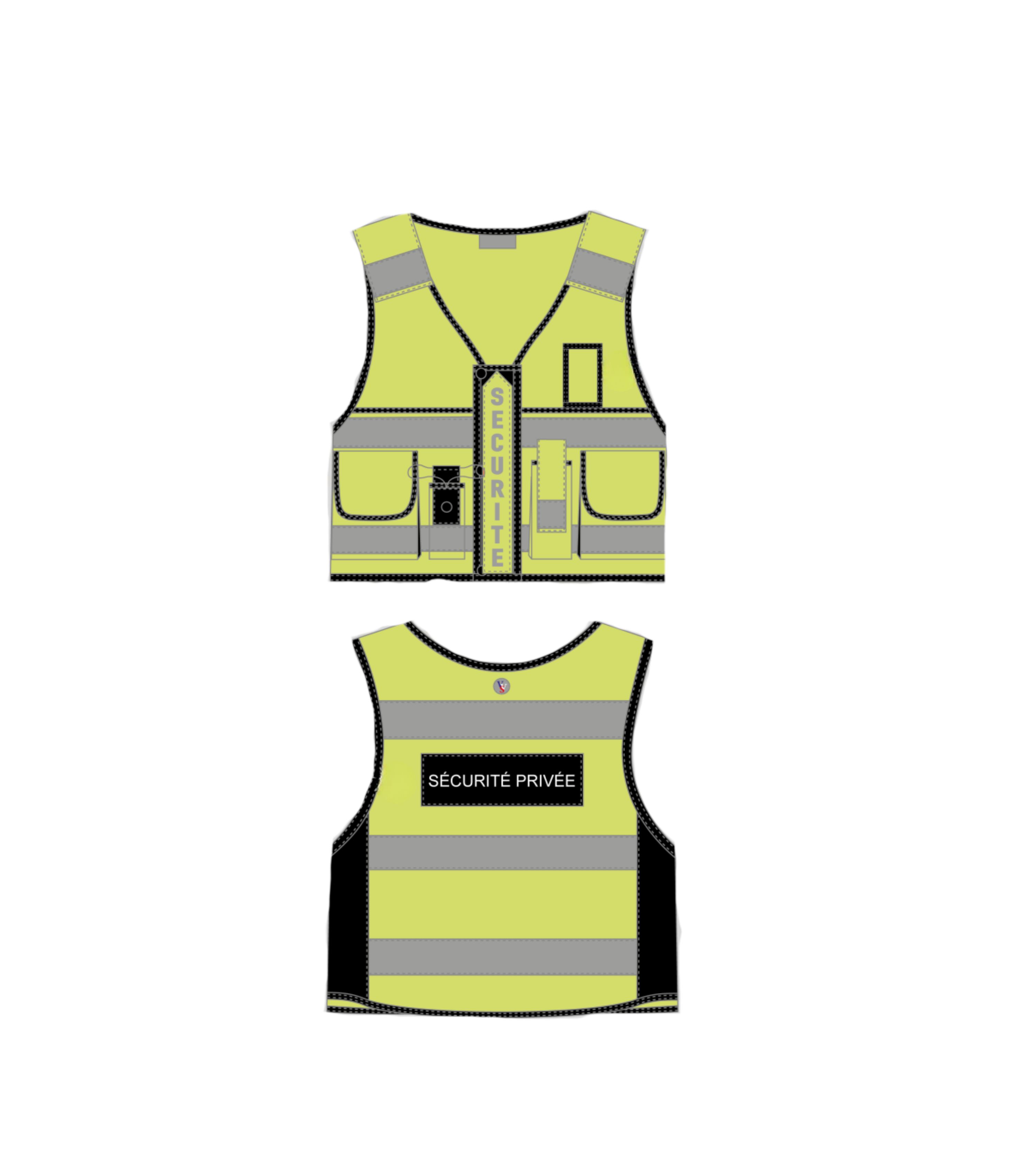 Chasuble / gilet haute visibilité SECURITE ECOLE ASVP / POLICE MUNICIPALE