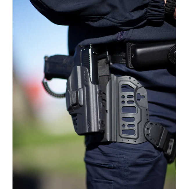 Ziviles Spritzguss-Holster mit Retention für Glock 17/19 - Schwarz - GK