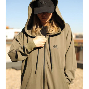 Moletom com Capuz Anonymous Undercover Mulher - Verde Oliva - GK