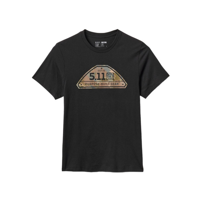 Tee shirt camo crest noir - 5.11 Tactical