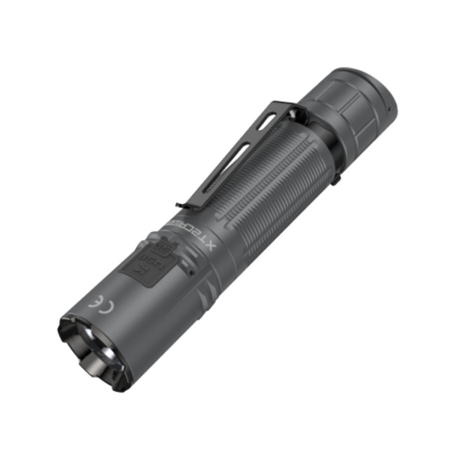 Oplaadbare tactische lamp XT2CR PRO LED - 2100 Lumen - Betongrijs - Klarus