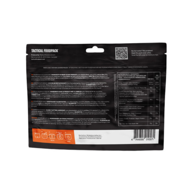 Ration de survie - Pâtes au saumon et vin blanc - Tactical Foodpack