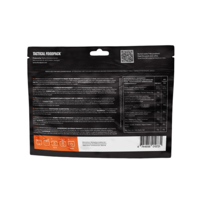 Ración de supervivencia - Pollo y pasta salsa arrabiata - Tactical Foodpack