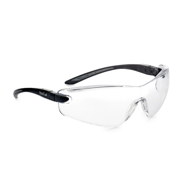 Okulary ochronne Cobra (szkło bezbarwne) - Czarne - Bollé Safety