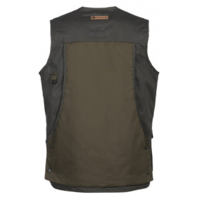 Tradition Jagdweste mit gesticktem Logo und Patronengurt - Khaki - Percussion