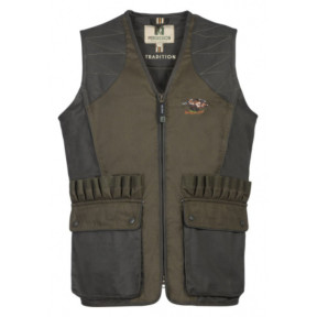 Gilet da caccia Tradition con cinghiale ricamato - Percussion