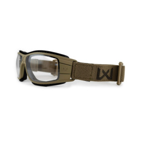 Faltbare ballistische Schutzmaske Lynx (2-Bildschirm-Set Getönt/Farblos) - Tan - Wiley X