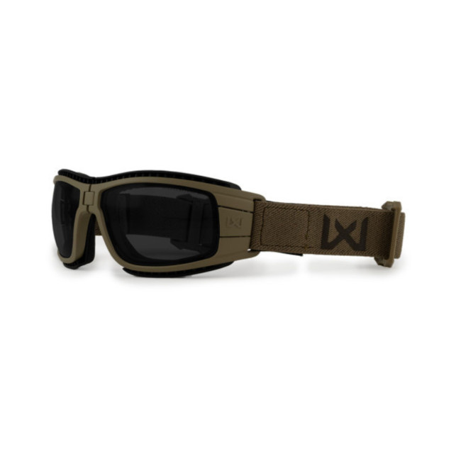 Faltbare ballistische Schutzmaske Lynx (2-Bildschirm-Set Getönt/Farblos) - Tan - Wiley X