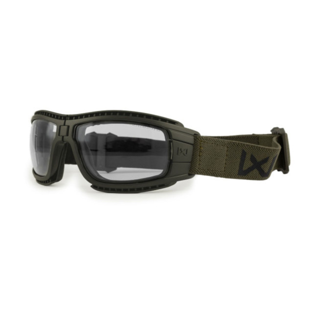 Opvouwbaar ballistisch beschermingsmasker Lynx (kit 2 glazen Rookglas/Kleurloos) - Olijfgroen - Wiley X