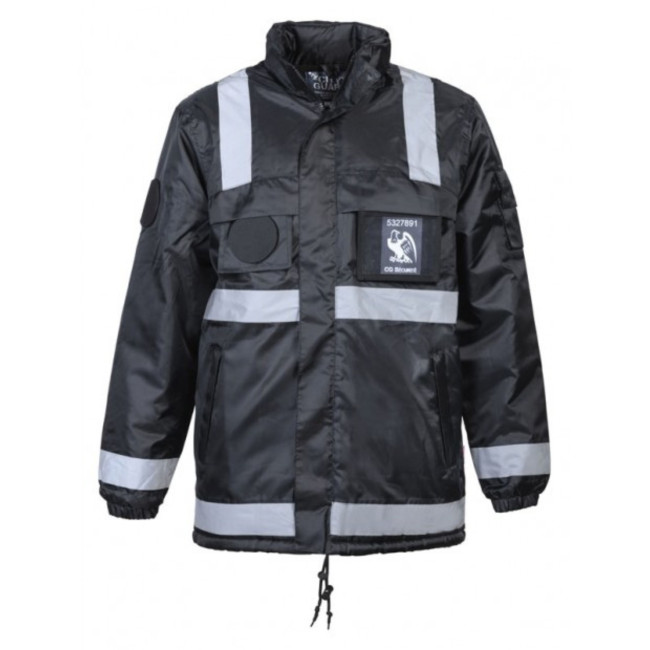 Coupe-vent fourré polaire avec bandes rétro-réfléchissantes Sécurité Privée - Noir - CityGuard Coupe-vent fourré polaire avec bandes rétro-réfléchissantes Sécurité Privée - Noir - CityGuard