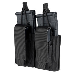 Dubbele kangaroe magazijnhouder voor M4/pistolen Gen II - Zwart - Condor Outdoor