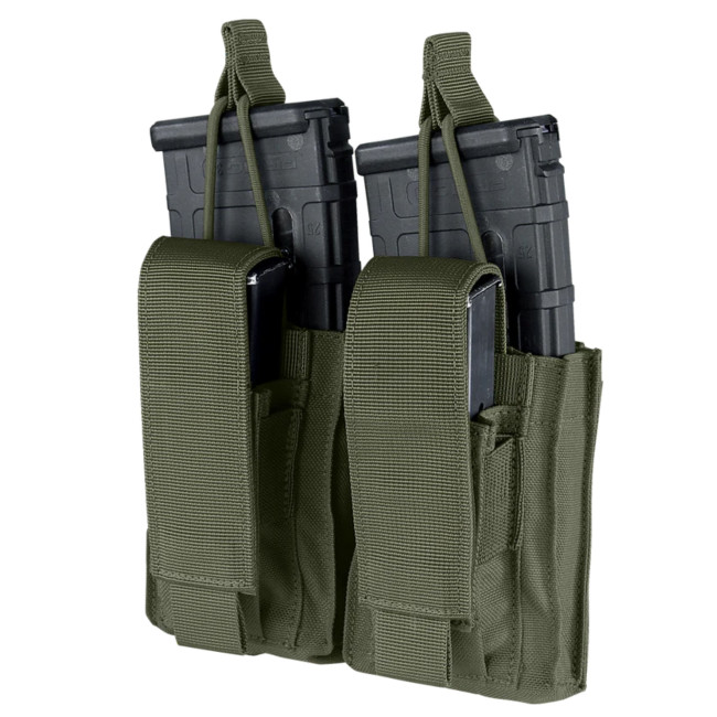 Podwójny kieszonkowy ładownik na magazynki M4/pistolety Gen II - Ranger Green - Condor Outdoor