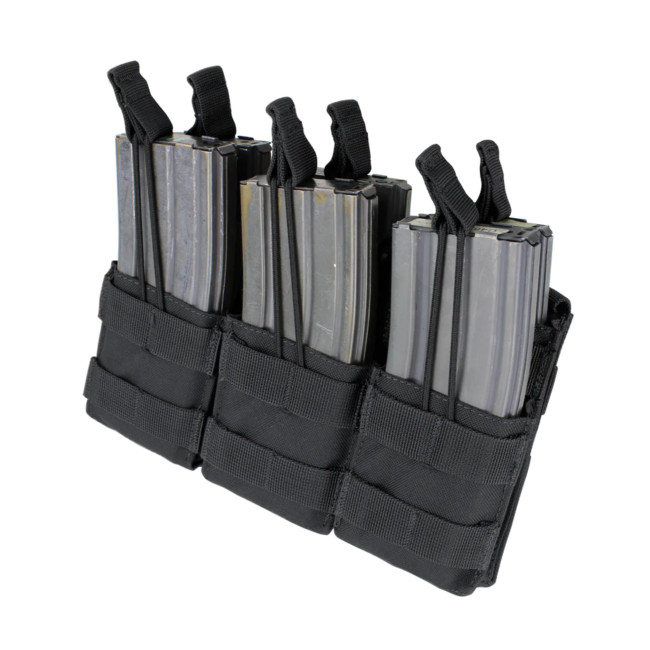 Porta-cargador triple Stacker para M4 - Negro - Condor Outdoor