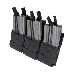 Porta-cargador triple Stacker para M4 - Negro - Condor Outdoor