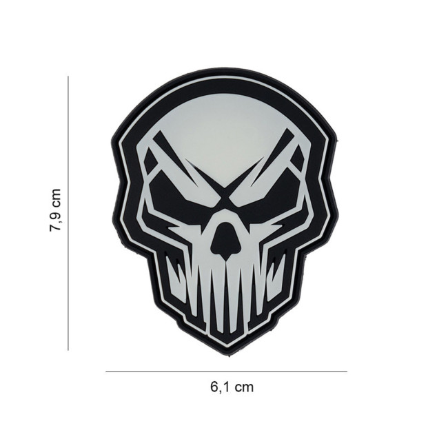 3D PVC Patch Doodshoofd Woede - 101 Inc