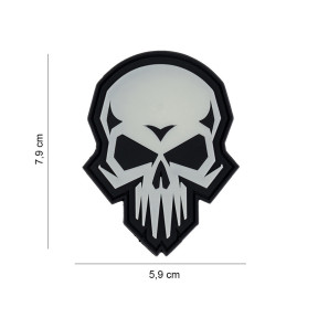 3D PVC Patch Doodshoofd Psycho - 101 Inc