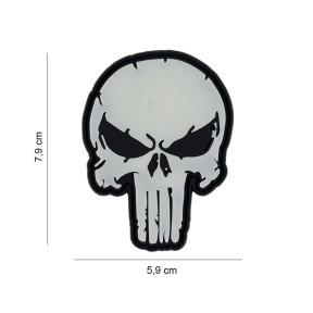 Patch 3D PVC Caveira Punição - 101 Inc