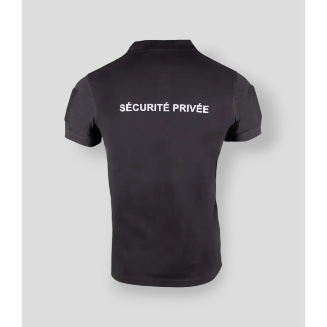 Polo a maniche corte senza banda Sicurezza Privata Safetek - Nero - GK